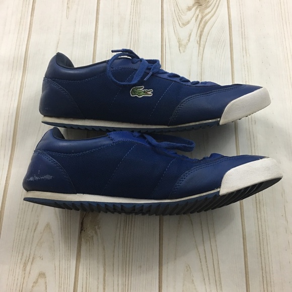 (Sold) LACOSTE Men’s Low Top Blue Shoes Men’s 9 - Picture 4 of 5